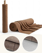 Band Rib Fabric in Brown Fall Tones — fabric by the yard