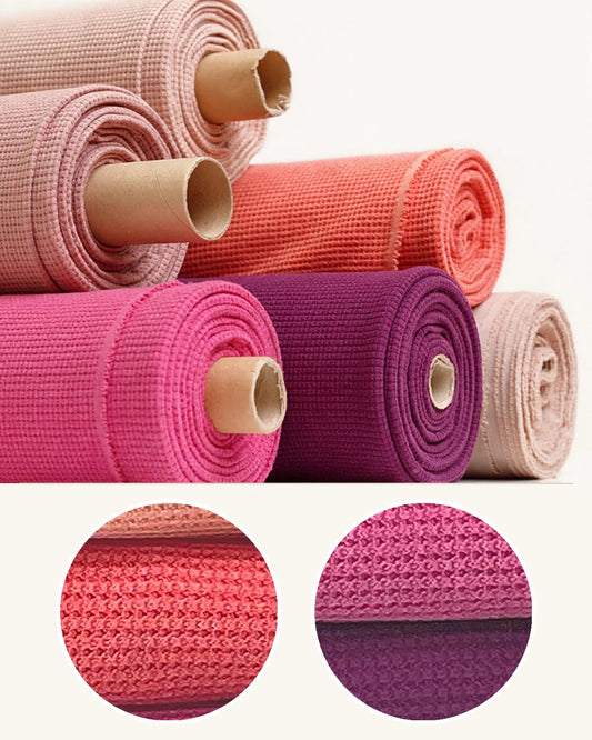 waffle-thermo-a wholesale fabric roll with real texture detail