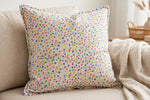 Confetti Polka Dot Jersey Knit — Lifestyle cushion view