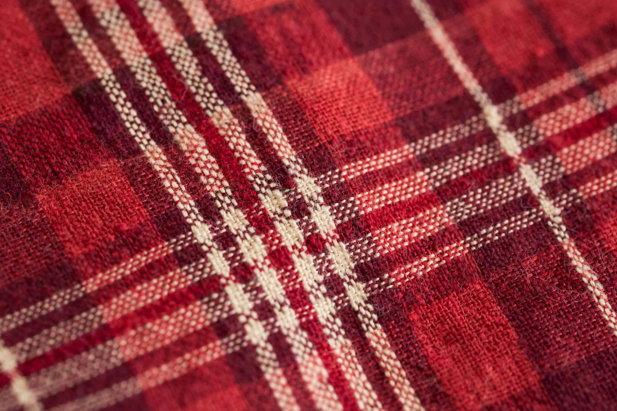 Cranberry Plaid Cotton — Pattern detail view