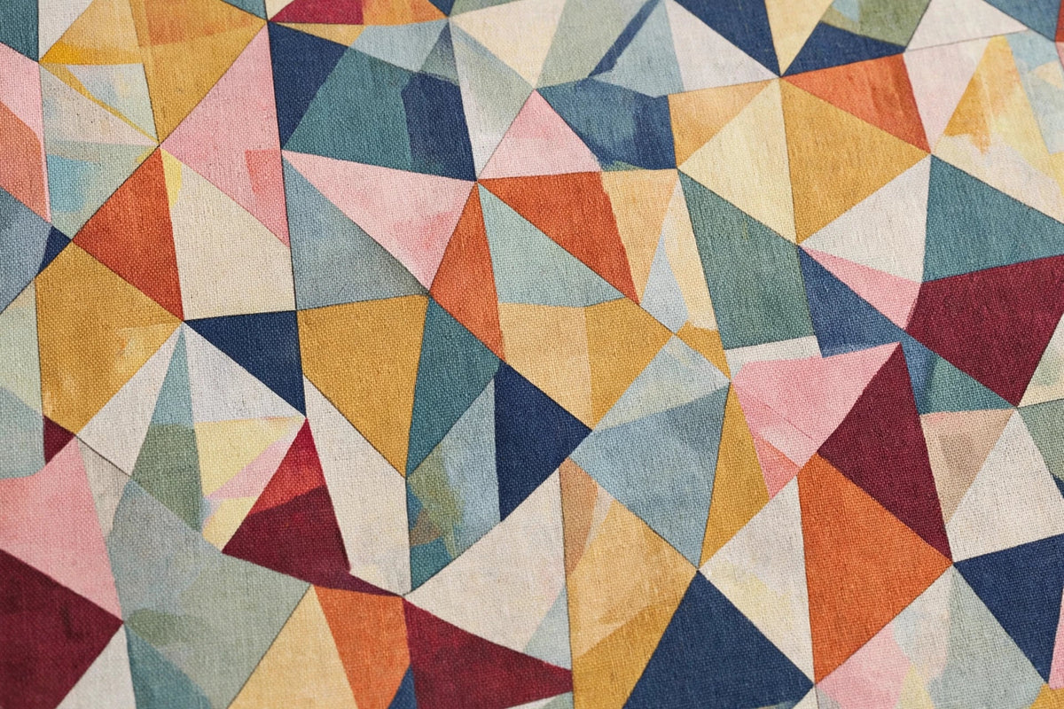 Cubist Cotton — Pattern detail view