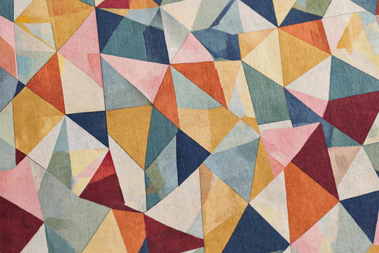 Cubist Cotton — Pattern detail view