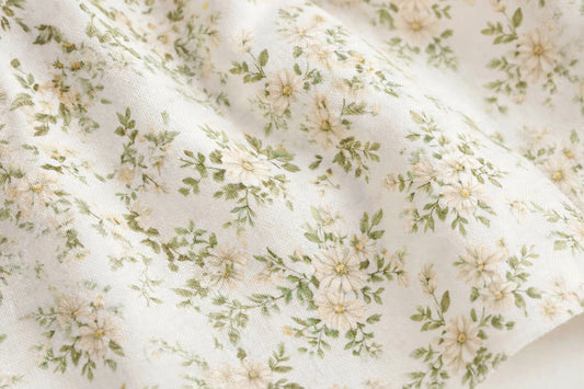 Daisy Floral Cotton — Pattern detail view