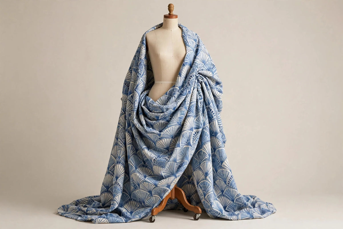 Deco Fan Cotton — Draped view