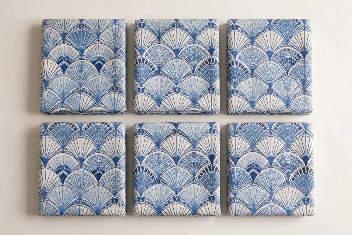 Deco Fan Cotton — Folded stack view