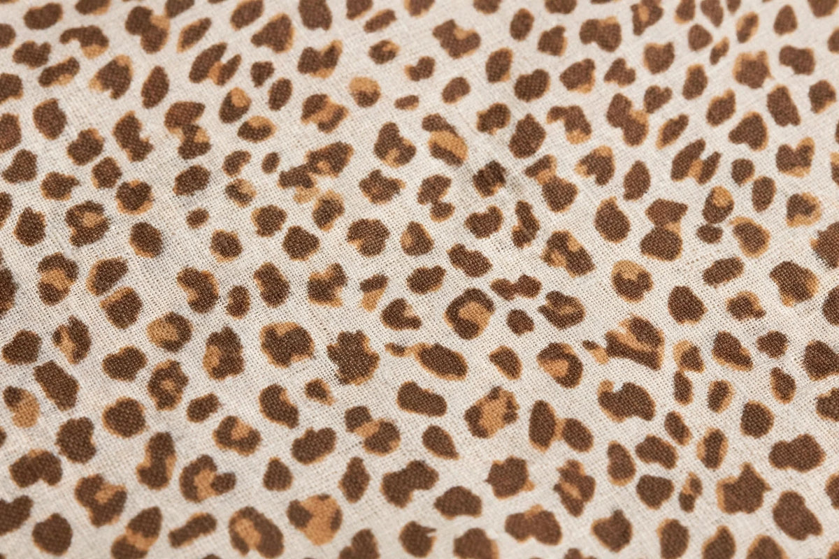 Desert Animal Print Linen — Pattern detail view