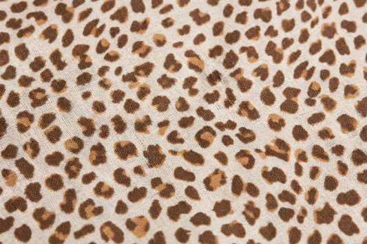 Desert Animal Print Linen — Pattern detail view