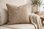 Desert Animal Print Linen — Lifestyle cushion view