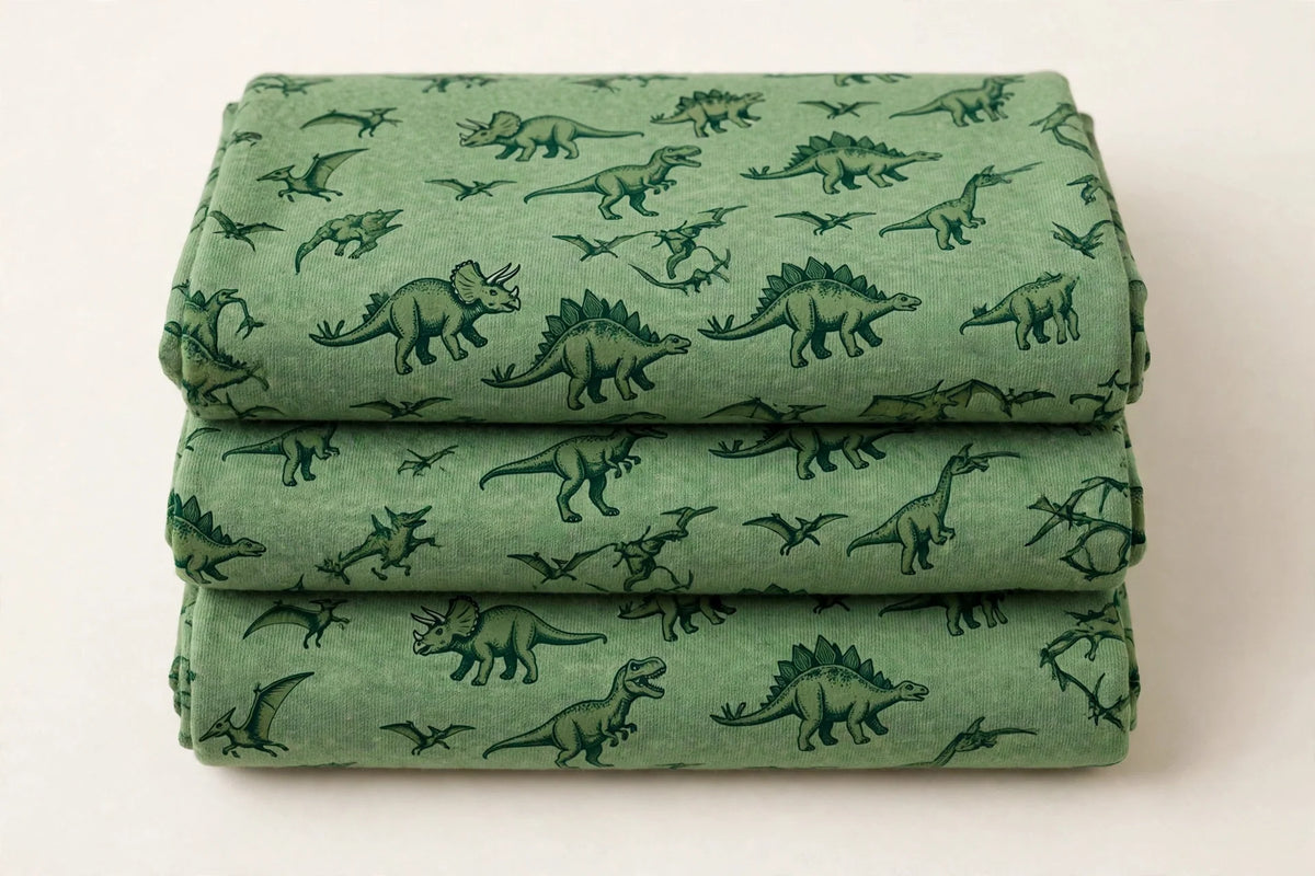 Dinosaur Print Jersey — Folded stack view