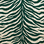 Emerald Tiger Stripe Velvet fabric texture close-up