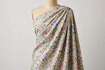 Floral Bloom Cotton Poplin — Draped view