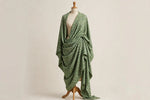 Forest Friend Animal Print Jersey Knit — Draped view