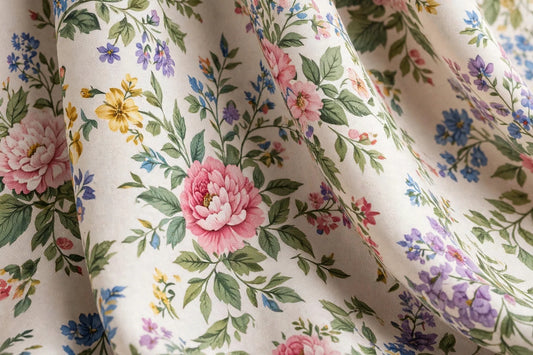 Garden Floral Rayon — Pattern detail view