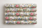 Garden Floral Rayon — Folded stack view