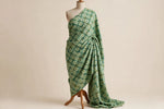 Geo Garden Rayon — Draped view