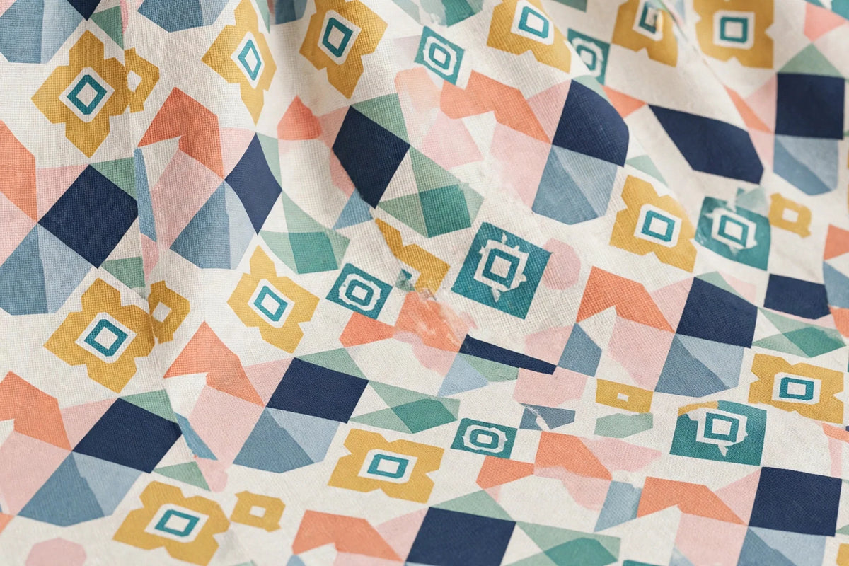 Geo Pop Cotton — Pattern detail view