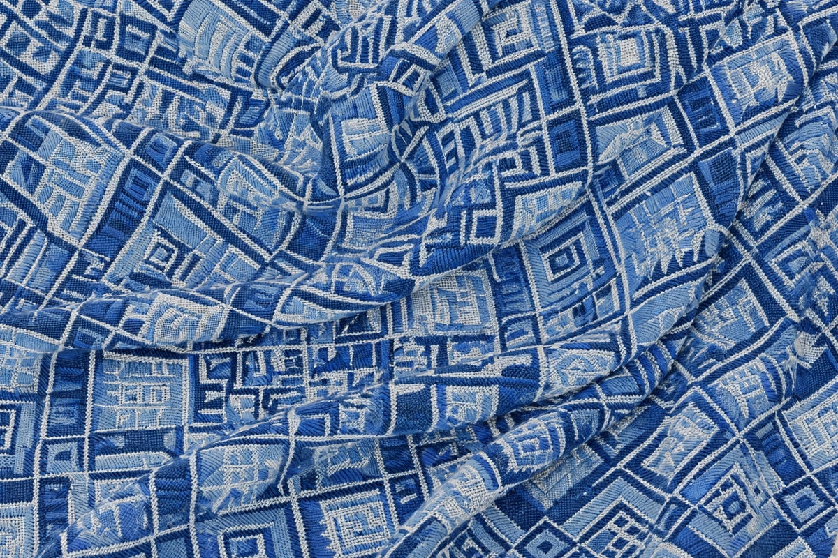 Geo Rhythm Woven — Pattern detail view