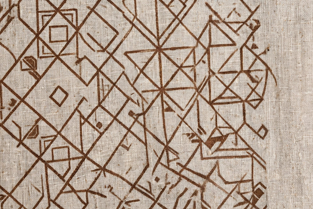 Geo Whisper Linen — Pattern detail view