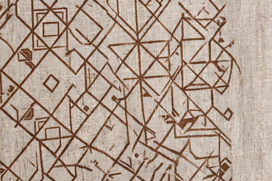 Geo Whisper Linen — Pattern detail view