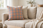 Gingham Check Cotton — Lifestyle cushion view