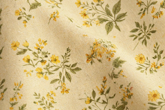 Golden Hour Floral Cotton — Pattern detail view