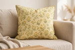 Golden Hour Floral Cotton — Lifestyle cushion view
