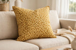 Golden Leopard Cotton — Lifestyle cushion view