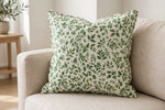 Green Leaf Print — Lifestyle cushion view