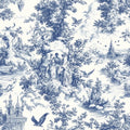 French blue english garden toile fabric