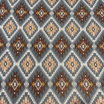 Southwestern aztec tapestry fabric draped view