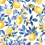 Italian lemon tree fabric