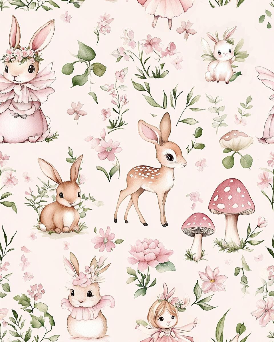 Whimsical woodland fairy tale fabric draped view