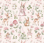 Whimsical woodland fairy tale fabric