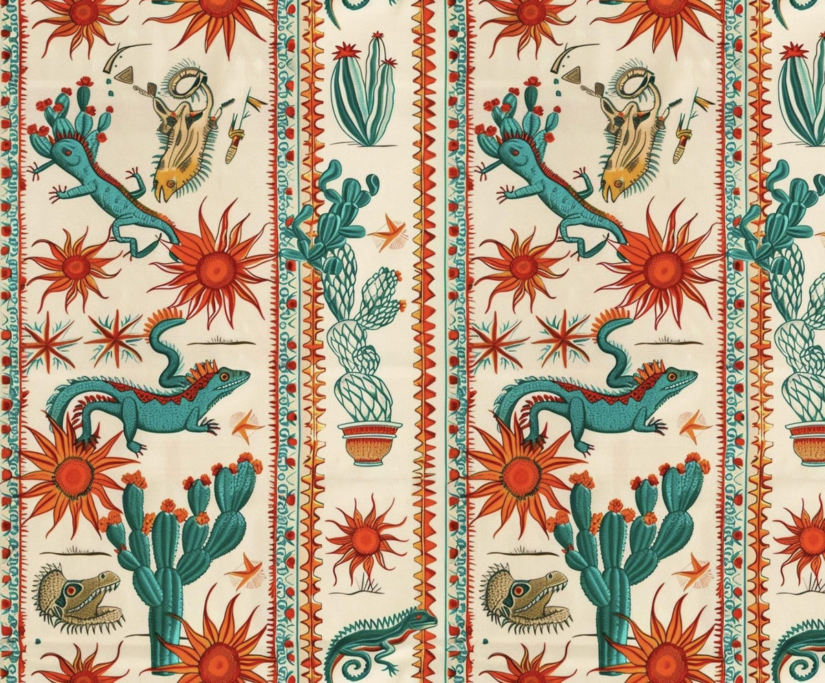 Mexican desert southwestern fabric