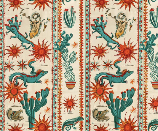 Mexican desert southwestern fabric