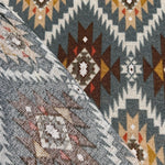Southwestern aztec tapestry fabric detail view