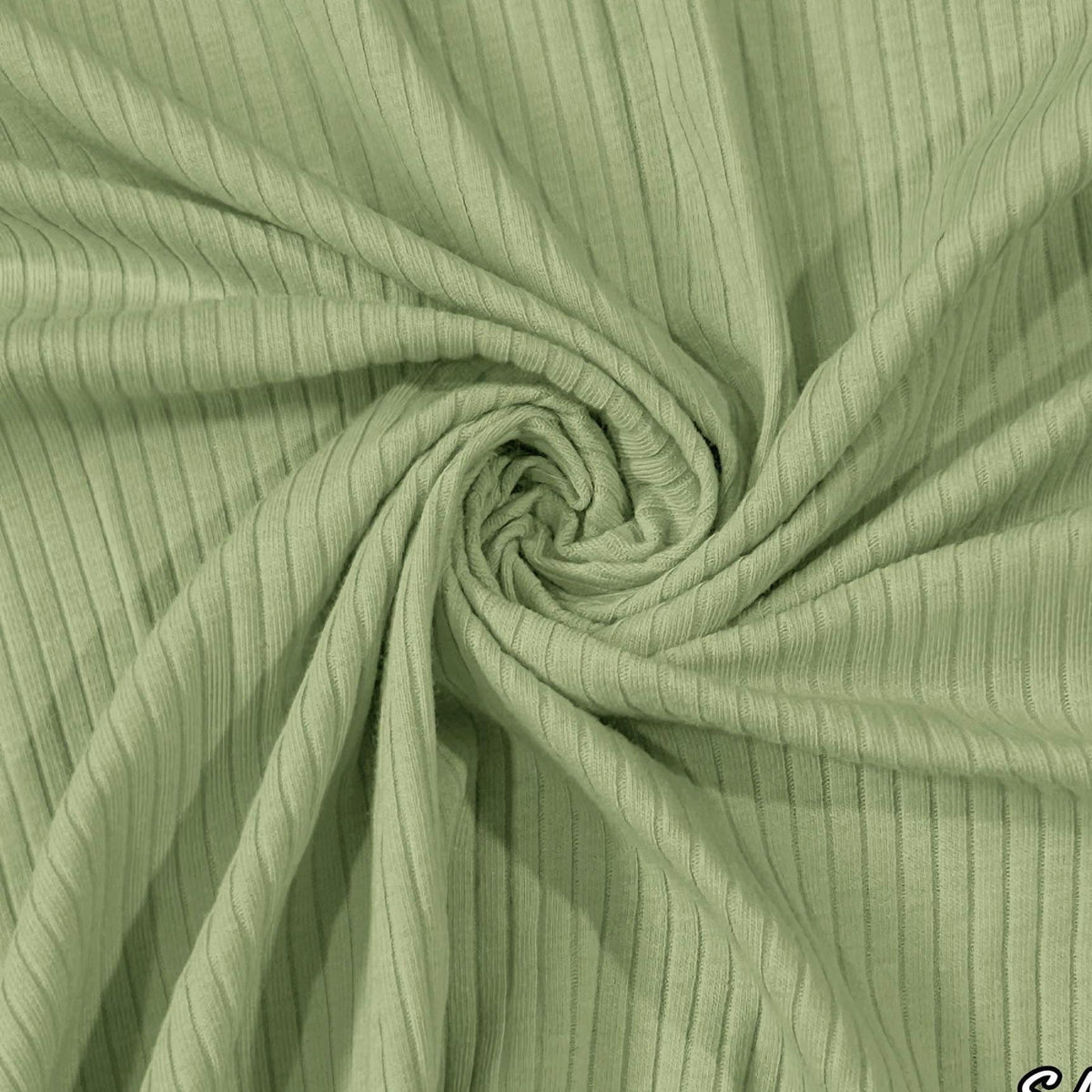Cotton 5x2 rib trim knit fabric close-up texture detail