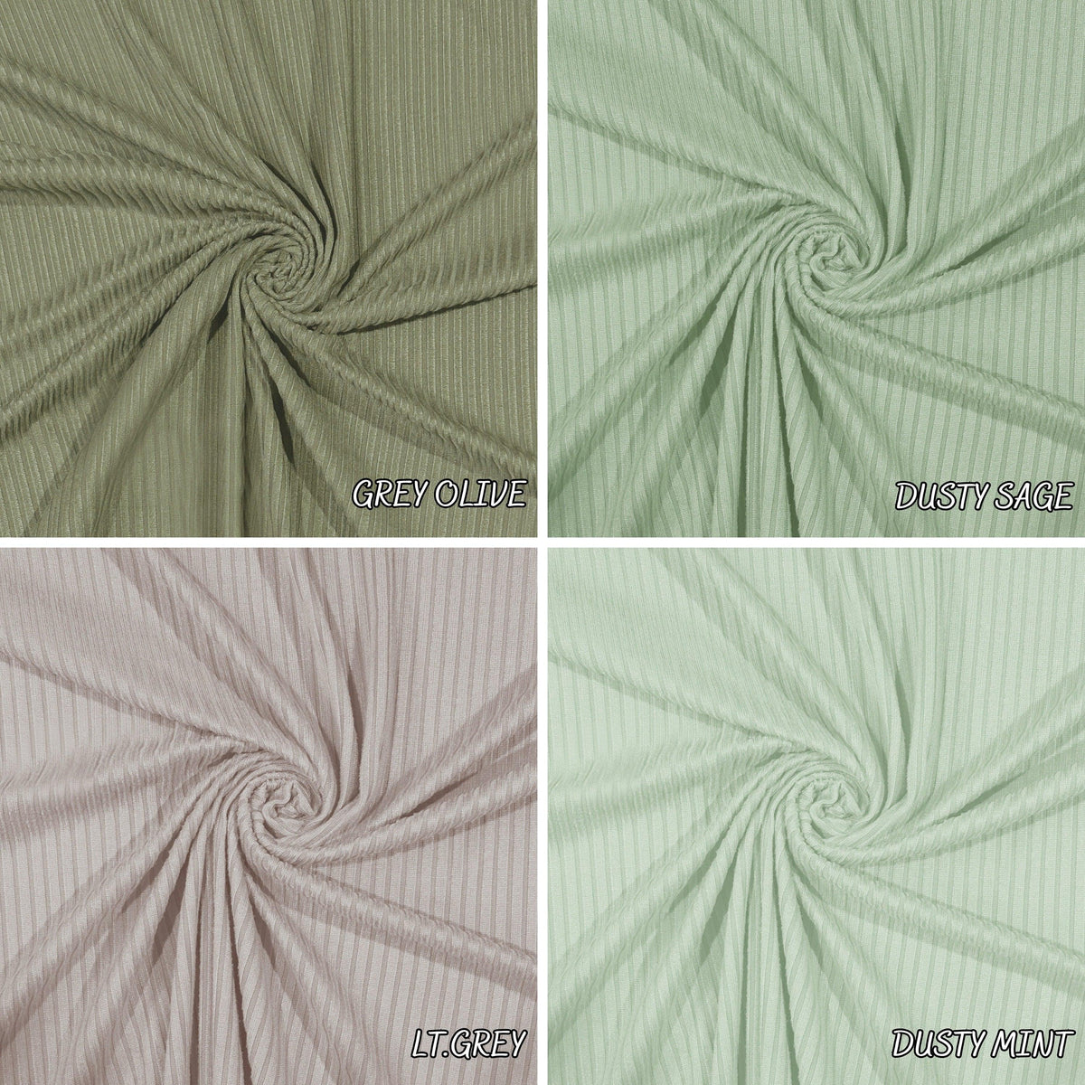 5x3 Brushed DTY Rib Fabric — fabric by the yard — extra view