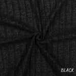 8x4 brushed rib knit fabric flat lay view