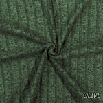8x4 brushed rib knit fabric detail view