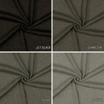 Bella hacci rib knit fabric flat lay view