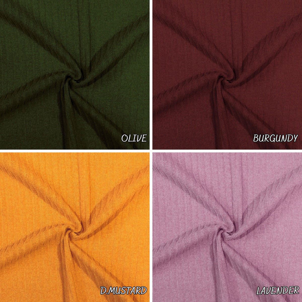 Mirr stripe rib knit fabric draped view
