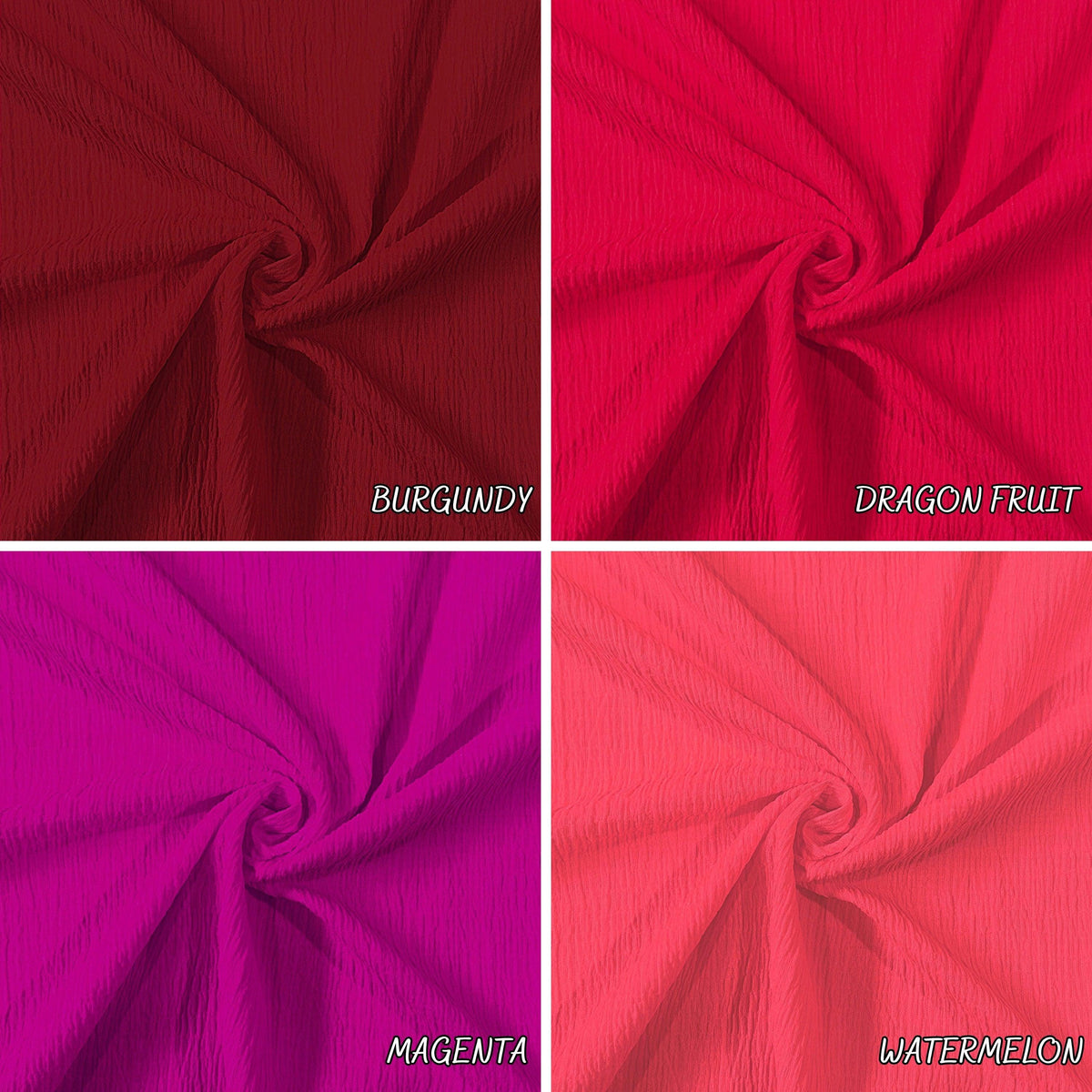 Juno multicolor crepe fabric detail view