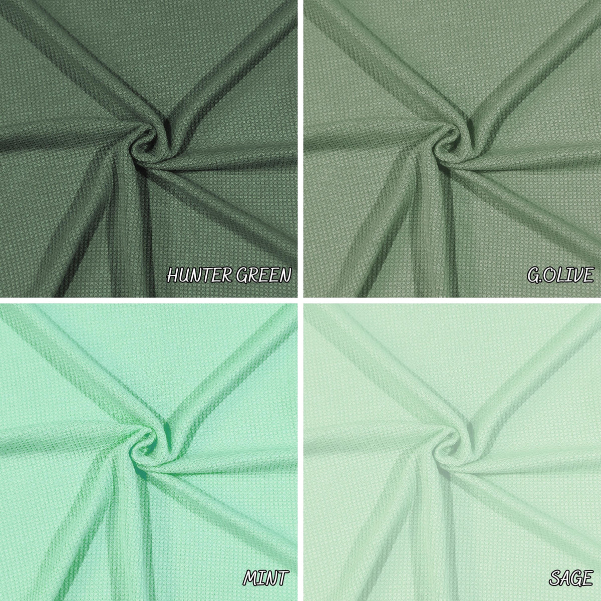 Waffle Knit Thermo PD Fabric — fabric by the yard — extra view