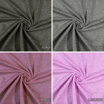 Tri-color french terry fabric flat lay view