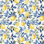 Italian lemon tree fabric close-up texture detail