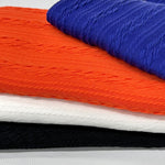 Twisted cable knit fabric detail view