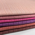 Pink band rib knit fabric