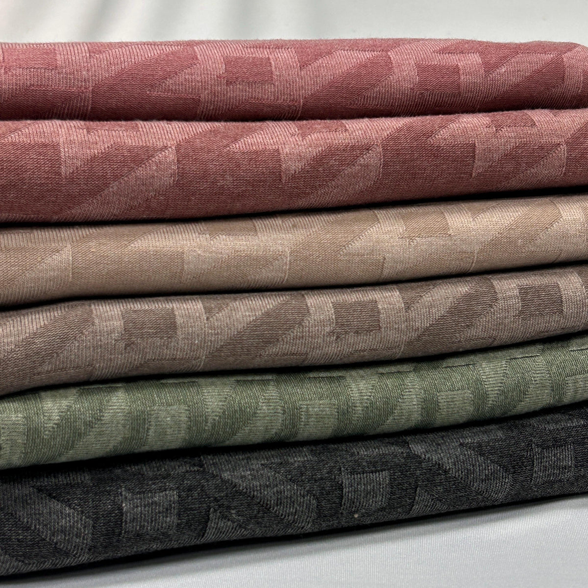 Mono rib knit fabric close-up texture detail