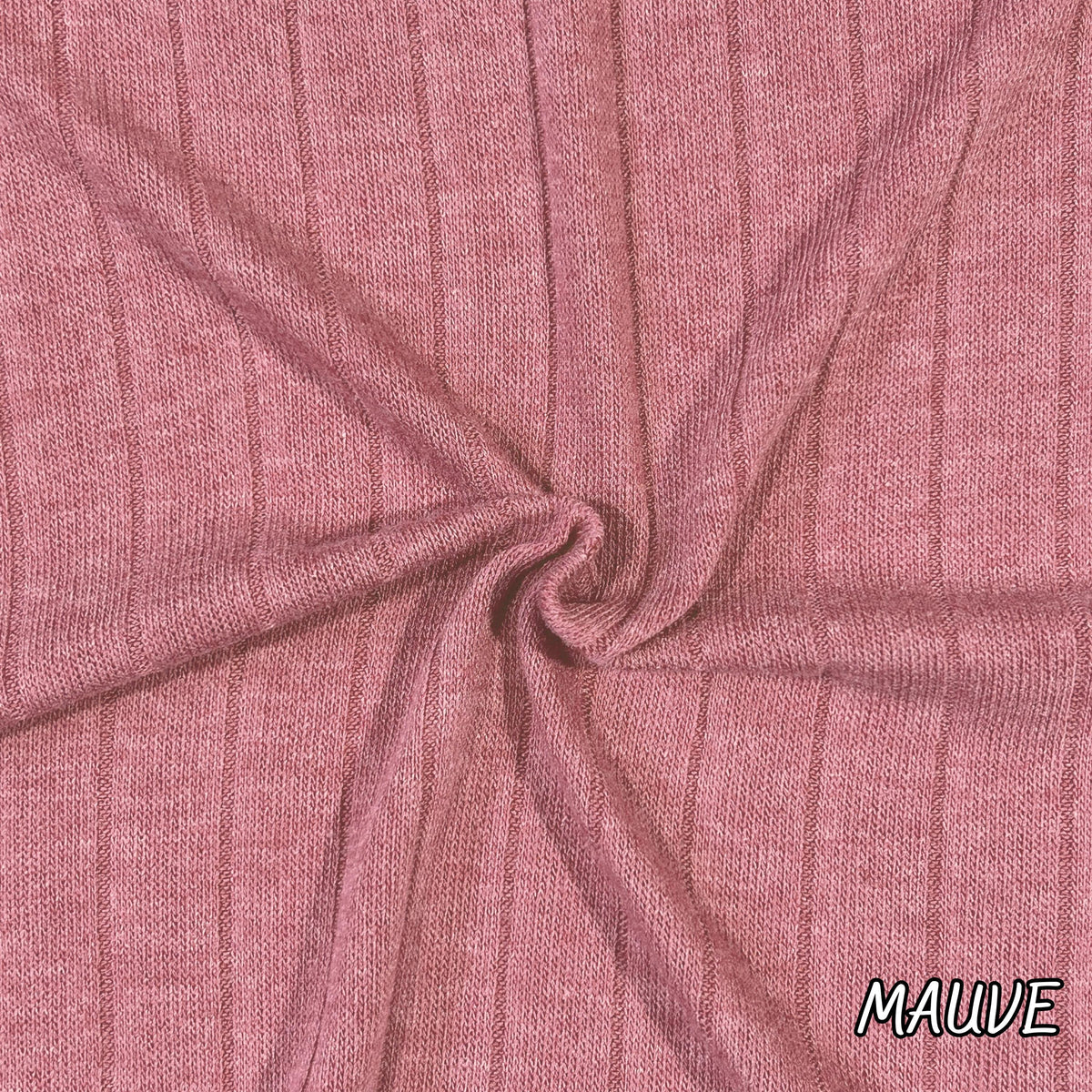Pink band rib knit fabric flat lay view